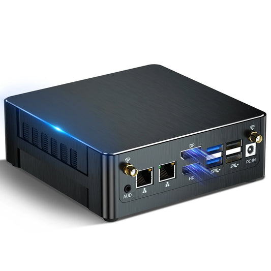 Mini PC I9, Desktop Computer with Core I9-12900H 3.8-5.0Ghz, Windows 11 Pro, 16G DDR4, 256G M.2 PCIE4.0 SSD, DP/HDMI/USB-C Port, 8K@60Hz, Dual LAN, 1X2.5G RJ45 LAN, Wifi6E/Bt5.3, USB3.2, VESA