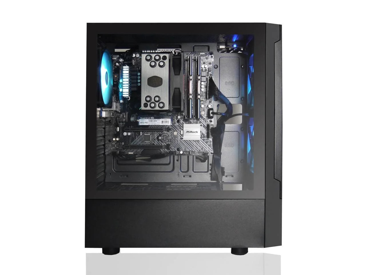 Max Gaming PC, AMD Ryzen 5 5600G 6-Core 4.4 Ghz Max Boost, AMD Radeon Vega 7 (GPU Upgrade Ready up to RTX 4070), 16GB 3200Mhz DDR4, 1TB M.2 Nvme SSD, Hyper 212 RGB Cooler, Windows 11, Wi-Fi/Ac